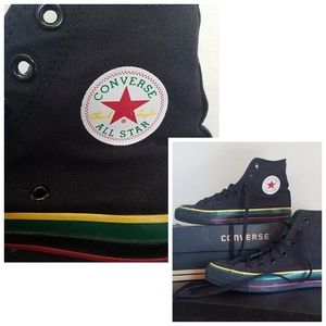 Converse Cross-Color High Top Sneakers l Black High tops | Super Rare Color way